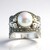 Anello in argento con Perla d'Acqua Dolce Argentata (TPC)