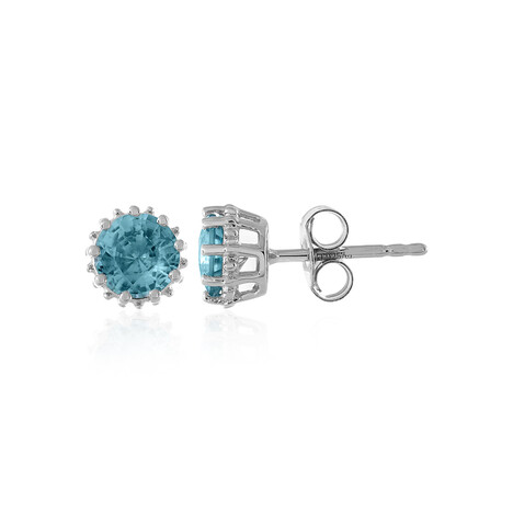 Pendientes en plata con Zircón de Ratanak Kirí