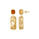 Rutile Quartz Silver Earrings