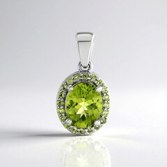 Ciondolo in argento con Peridoto