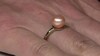Anillo en plata con Perla Ming durazno (TPC)