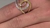 Gouden ring met SI2 Roze Diamanten (CIRARI)