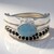 Anello in argento con Giada Blu