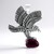 Ciondolo in argento con Turchese Kingman Mohave Porpora (Jones Lee)