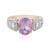 Anello in argento con Ametista Rose de France
