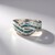 Anello in argento con Topazio Blu Londra