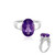 Amethyst-Silberring