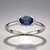 Anello in argento con Tanzanite (non riscaldata)