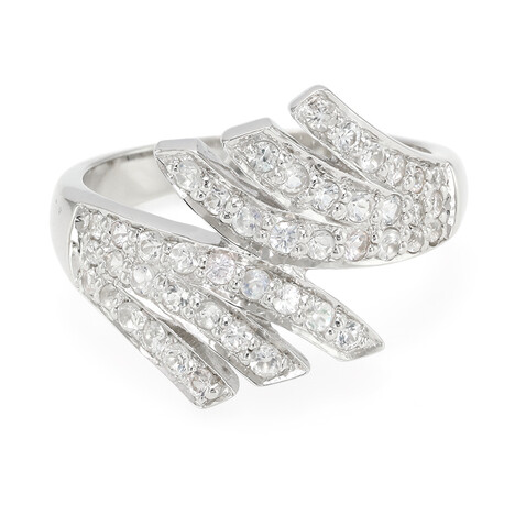 Regenbogen-Mondstein-Silberring