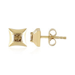 Pendientes en plata con Diamante chocolate I3