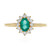 Gouden ring met een AAA Zambia smaragd (CIRARI)
