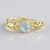 Anello in oro con Opale di Welo AAA (Ornaments by de Melo)
