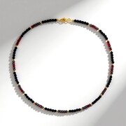 Collana in argento con Onice Nero