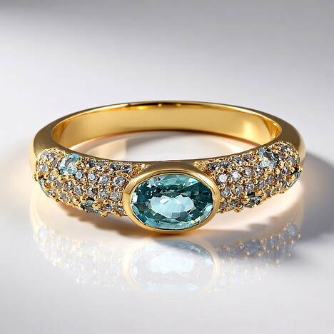 Anello in oro con Zircone Ratanakiri (Adela Gold)