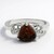 Anello in argento con Ossidiana Mogano