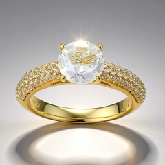 Anello in argento con Topazio Bianco (Adela Silber)