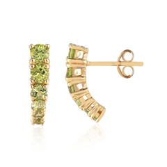 Peridot-Silberohrringe