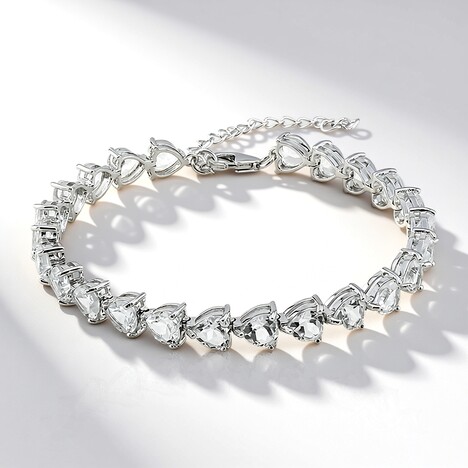 Bracciale in argento con Topazio Bianco