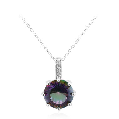 Collana in argento con Quarzo Mistico