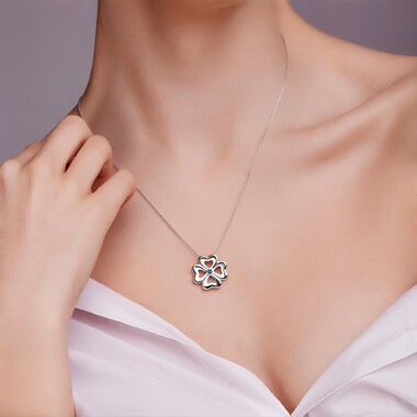 Charm in argento con Topazio Blu Svizzero (Annette)