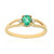 14K AAA Zambian Emerald Gold Ring