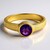 Anello in argento con Ametista (MONOSONO COLLECTION)
