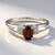 Anello in argento con Zircone Cioccolato