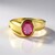 Anello in argento con Zaffiro Rosa del Madagascar