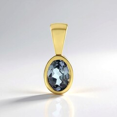 Pendentif en argent et Tanzanite non chauffée