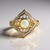Anello in oro con Opale di Welo AAA (Ornaments by de Melo)