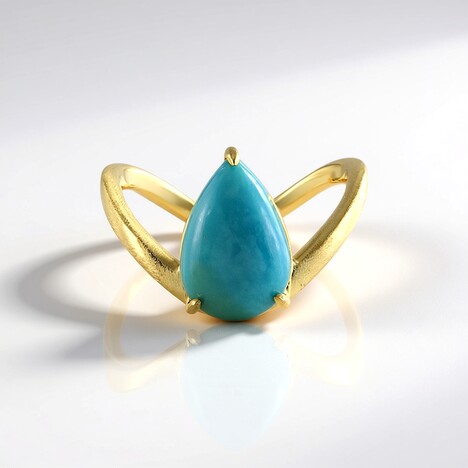 Anello in argento con Turchese Tyrone (Faszination Türkis)