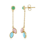 Orecchini in argento con Turchese Sleeping Beauty (KM by Juwelo)