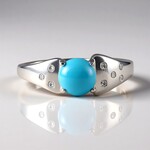 Anello in argento con Turchese