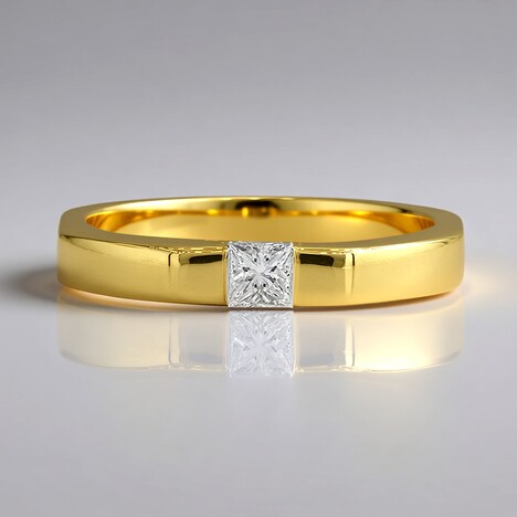 Anello in oro con Diamante SI1 (G) (Annette)