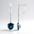 Boucles d'oreilles en argent et Topaze bleu de Londres (de Melo Essence)