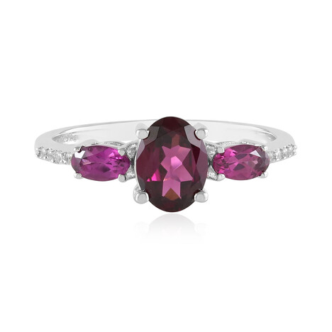 Anillo en plata con Rodolita Naktamunda