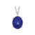 Ciondolo in argento con Tanzanite