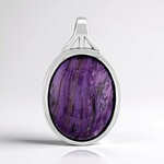 Ciondolo in argento con Charoite