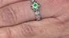 Zilveren ring met een Colombiaanse smaragd (de Melo Essence)