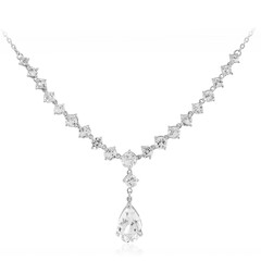 Collar en plata con Topacio blanco