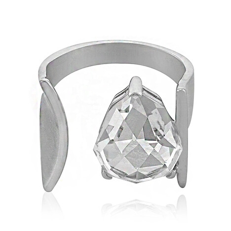 Anello in argento con Quarzo Bianco (TPC)