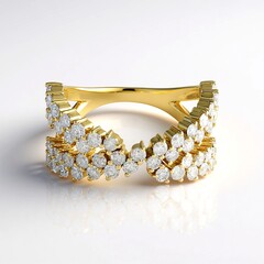 Anello in oro con Diamante I3 (H) (de Melo Gold)