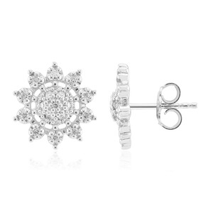 I1 (G) Diamond Silver Earrings (Annette)