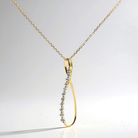 Collana in oro con Diamante I1 (H) (CIRARI)