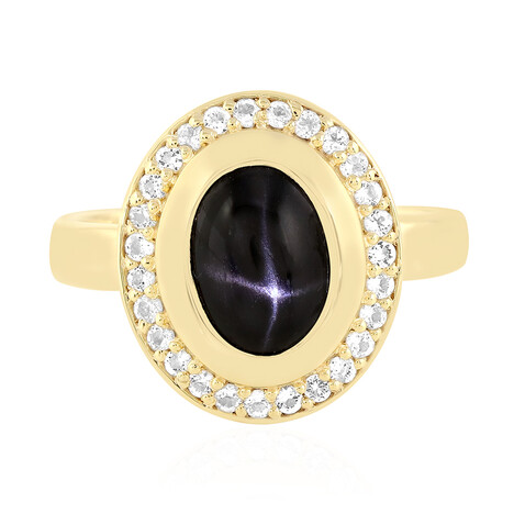 Anello in argento con Diopside Stellato d'India