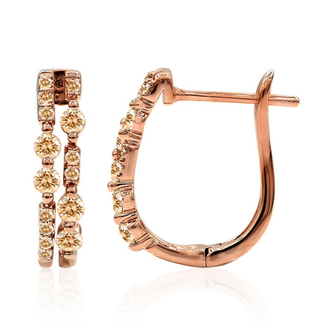 Orecchini in oro con Diamante Rose de France SI1 di Argyle (Annette)