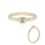 Anello in argento con Diamante Cioccolato I2