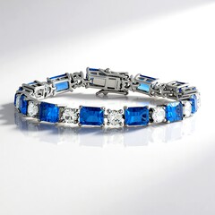 Bracciale in argento con Fluorite Cangiante