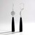 Orecchini in argento con Onice Nero (KM by Juwelo)