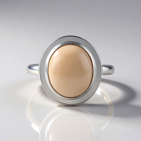 Anello in argento con Morganite (MONOSONO COLLECTION)